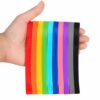 SELMAIDY 30 Pack Medium Silicone Rubber Bands, 5.5 Inch x 0.3 Inch 10 Fixed Colors Elastic Bands for Notebooks, Lunch Boxes, Office Supplies