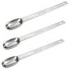 SELMAIDY 3 Pcs 1/2 Teaspoon 304 Stainless Steel Measuring Spoons, Long Handle Rectangular Single Measuring Spoon for Cooking Baking Spice Jars - 1/2 Tsp/2.5ml