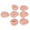 SENECESLI Silicone Body Piercing Practice Model with 6 Training Parts