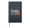 Senior 2024 American Flag USA back to school Class of 2024 Hardcover Journal, Black