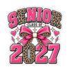 Senior Class of 2027 Retro Graduation Vinyl Sticker，4：8.2x8.5inch