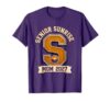 Senior Sunrise Mom 2027 Retro Graduation Class of 2027 T-Shirt, Men, Purple, XX-Large