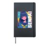 Senpai Anime Girl Kawaii Japanese Manga Lovers Otaku Women Hardcover Journal, Black