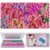 Sensory Activity Board for Kids Boys Girls, Fidget Toys for Stress Anxiety Autistic ADHD, Fidgets for Classroom Travel Airplane Toys for 3+ Year Old, Portable Travel Storage Box & 14 Strings