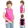 Sensory Compression Vest for Kids Sensory Processing Disorder Vest Deep Pressure Comfort (Purple, Small)