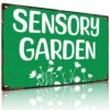 Sensory Garden Floral Vintage Metal Signs 8x12 Inch