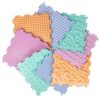 Sensory Mat Module Set of Massage Game Mats for Kids Orthopedic Massage Puzzle Floor Mats Sensory Toys for Autistic Children (Light-Colored)