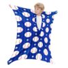 Sensory Sock, Small, 3-5 Years, Baseball Sensory Full Body Sock for Autistic Kids to Relieve Stress and Focus Relaxing Sensory Compression Body Sack for Kids with Sensory Processing Disorder - Blue