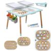 Sensory Table for Toddlers 1-3 with Wooden Inserts Set A + Set B