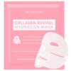 SEONGLOW Korean Collagen Face Mask - Hydrating Sheet Masks for Women, 100 Dalton Collagen & Peptide, Deep Moisturizing, Firming & Pore Care, 1.19 fl.oz. (4ea)