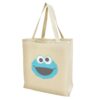 Sesame Street Baby Face Cookie Monster Large Reusable Tote Bag