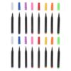 SEWACC 16pcs Black Water-soluble Erasable Marker Pen for Acrylic Panels