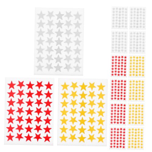 SEWACC 30sheet Small Star Behavior Stickers for Students Easy to Peel and Stick Paper Reward Stickers for Planner and School Classroom Use, Motivational Homeschool Supply to Encourage