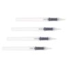 SEWACC 4pcs Empty Refillable Paint Marker Pen Plastic Straight Barrel