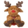 SEWACC Christmas Reindeer Stuffed Animal, 11. 4 Inches Soft Reindeer Plush Toy Animal Doll for Home Christmas Decor
