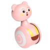 SEWACC Educational Cartoon Tumbler for Babies, Sliding Abs Plastic Rattle with Lovely Shape, Easy to Hold and Designed to Attract Attention, Early Learning Plaything