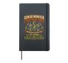 Sewer Monster Control Unit Funny Plumber Halloween Hardcover Journal, Black