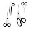 Sewing Scissors Bundle High Stainless Steel Blade Comfortable Handle for Dressmaking Professional Sewing Fabric Crafting and Home General Use 4 Pack