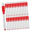 SEWOART Dry Erase Whiteboard Markers with Eraser Cap Black Fine Tip 50pcs