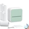 Seznik Mini Printer, Seznik Mini Thermal Printer, 5 Rolls Pape (Green)