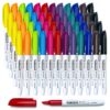 SFAIH Fine Tip Dry Erase Markers, 12 Colors, 48 Pack, 1-2mm Line, Low Odor