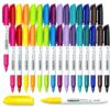 SFAIH Fine Tip Dry Erase Markers, 30 Pack, 15 Colors, Low Odor, Non-Toxic
