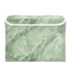 Sgaesgte Light Green Marble Storage Bin with Lid Collapsible Box 1 Pcs