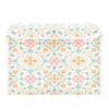 Sgaesgte Pastel Flower Tile Storage Bin with Lid Collapsible Box 1 Pcs