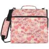 Sgaesgte Pink Pig Love 3 Ring Zipper Binder, 500 Sheets Organizer