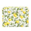 Sgaesgte Stripe Leaf Lemon Storage Bin with Lid Collapsible Box 1 Pcs
