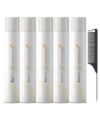 (Shaper Plus 5) Shaper Plus - Extra Hold Hairspray - 10.6ounces Black Steel Comb Included