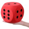 Shappy 6 Inches Foam Dice Big Dice Jumbo Large Cube Toy, Red,1 Pc