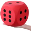Shappy 7 Inches Jumbo Foam Dice Fun Filled Large Educational Toy, Red
