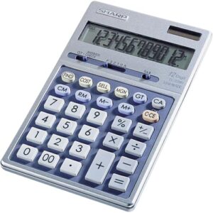Sharp EL339HB Semi-Desk Executive Metal Top 12-Digit Calculator