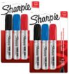 Sharpie King Size Permanent Marker | Large Chisel Tip, Great for Poster Boards, Assorted, 6 Count