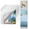 Shatterproof Peel And Stick on Mirror Tiles for Wall Decorative, 8 pcs 10”x10” Unbreakable Small Mirrors For Wall Classroom Decor, Toddlers Mirror for Kids Bedroom, Plastic Door Adhesive Mirrors