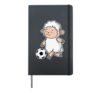 Sheep with Football Hardcover Journal, Black