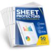 Sheet Protectors Clear Letter Size, 50 Count