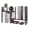 ShellKingdom Desk Shelf Organizer, H-Shaped Desktop Shelves, Adjustable Desktop Corner Shelf, Bookshelf Storage Rack and Cubicle Decor for Desk, Tabletop, School, Office, Dorm Desk Organizer - Black