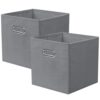 ShellKingdom Storage Bins, Foldable Fabric Storage Cubes with Metal Handle