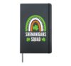 Shenanigans Squad Irish Rainbow - St Patrick's Day Hardcover Journal, Black