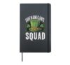 Shenanigans Squad St. Patrick's Day Leprechaun Hat Hardcover Journal, Black