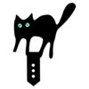 ShengQuanHao Acrylic Cats, Animal Cats Yard Stake, Garden Ornament for Easter Halloween Outdoor Pathway Sidewalk, 25x28cm