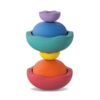 ShengQuanHao Children Balance Balance Toy Stepping Stones Obstacle Course Stable Base Supports Motor Skill And Balance Training Suitable for playrooms classrooms, Rainbow, Mini 6-Piece Set