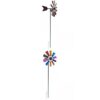 ShengQuanHao Windmill Outdoor Metal Wind Sculpture Stake Windmill with Stable Ground Pole Suitable for Flower beds Lawn Edges