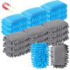 Sherr 18 Pcs Magnetic Microfiber Dry Erase Eraser Whiteboard, Blue Gray