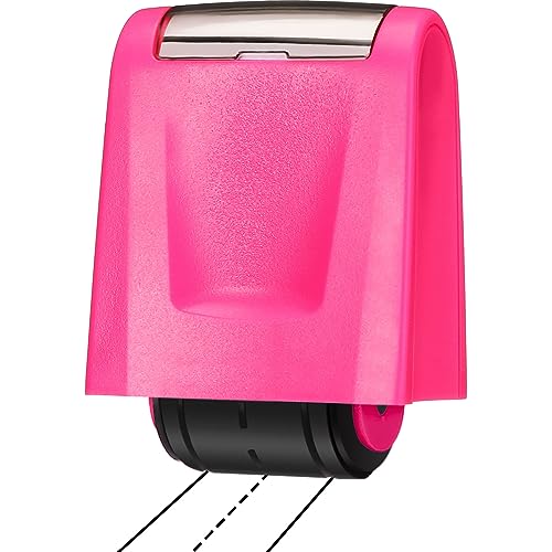 Sherr Roller Stamps for Teacher Dashed Handwriting Line Stamp Roller Practice Tool Classroom Must Haves Back to School Gift for Math Education(Pink)