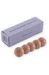 Shesay 5 Pieces Round Shape Magnets Natural Wood Acacia Wood Handmade Fridge Antique Round Small One Size (Width 1.6cm)