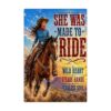 She was Made to Ride Western Wooden Jigsaw Puzzle 1000 Pieces Gift Idea