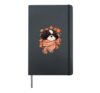 Shih Tzu Fall Dog Autumn Hardcover Journal, Black